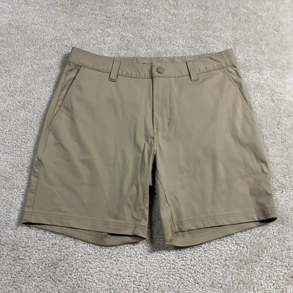 Rhone Commuter Shorts Mens 30 Khaki Tan Performance Golf Casual 7" Inseam